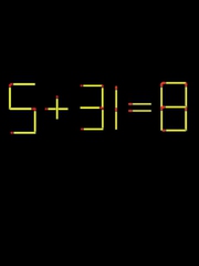 Thử tài IQ: Di chuyển một que diêm để 5+31=8 thành phép tính đúng
