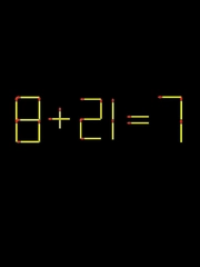 Thử tài IQ: Di chuyển một que diêm để 8+21=7 thành phép tính đúng