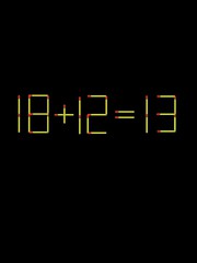 Thử tài IQ: Di chuyển một que diêm để 18+12=13 thành phép tính đúng