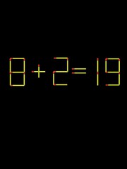 Thử tài IQ: Di chuyển một que diêm để 8+2=19 thành phép tính đúng