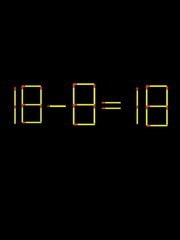 Thử tài IQ: Di chuyển một que diêm để 18+8=18 thành phép tính đúng