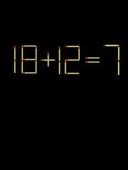 Thử tài IQ: Di chuyển một que diêm để 18+12=7 thành phép tính đúng