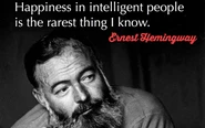 Danh ngôn về hạnh phúc của người thông minh có thực là của Hemingway?