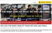Thẻ nhập cảnh số của Thái Lan giúp cải thiện khả năng sàng lọc tội phạm
