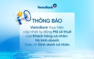 Cập nhật mã số thuế theo mã định danh cá nhân