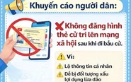 Đăng thẻ cử tri lên mạng tiềm ẩn rủi ro an toàn thông tin cá nhân