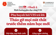 Trường Quốc tế Việt Úc (VAS) tổ chức livestream tư vấn tuyển sinh