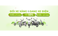 Yadea hỗ trợ người dùng chuyển đổi từ xăng sang xe điện