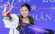 Nhật Khánh đoạt giải vàng cuộc thi MC Sincere Star 2026