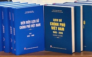 Hai bộ sách đồ sộ tái hiện hơn 70 năm lịch sử Chính phủ Việt Nam