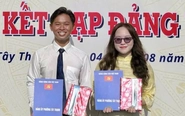 Nhiều bạn trẻ tham gia hè tình nguyện được kết nạp Đảng