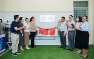 Trường tiểu học Minh Thạnh tiếp nhận hệ thống lọc nước trước thềm năm học mới
