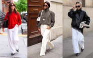 6 cách fashionista diện quần jeans trắng vào mùa thu