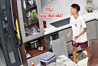 Cách xử lý đáng yêu của con trai khi làm vỡ chai nước mắm khiến ai cũng bật cười