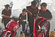 Màn kết hợp 'ăn ý' của khách và chủ tiệm sửa xe