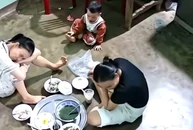 Bé trai nín khóc khi nhận ra mình đã gây họa