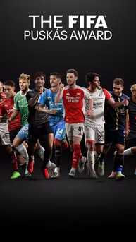 Top những bàn thắng đẹp nhất năm 2025 được đề cử Giải FIFA Puskás