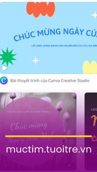 Cách làm thiệp nhân Ngày của mẹ đơn giản với Canva