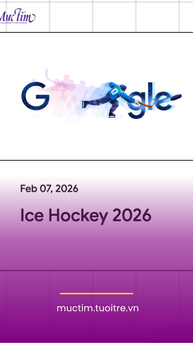 Doodle khúc côn cầu trên băng mừng khai mạc Thế vận hội mùa đông 2026