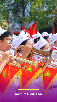Đồng diễn của các liên đội tại Liên hoan tiếng kèn Đội ta TP.HCM năm học 2025 - 2026