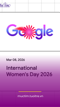 Google thay doodle ngày 8-3, tôn vinh phụ nữ trong lĩnh vực STEM