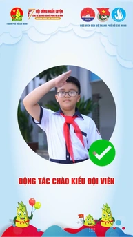 Nghi thức Đội TNTP Hồ Chí Minh: Động tác chào kiểu Đội viên