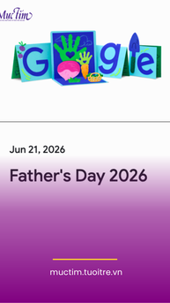 Google ra mắt doodle tôn vinh Ngày của Cha 2026