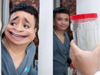 Thanh niên khổ sở vì 'Peter khủng'