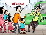 Tài xế taxi bớt một mối lo về trang bị ghế ngồi cho trẻ em