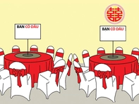 Đám cưới của một cặp đôi 'quan hệ rộng'