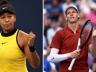 Hai ngôi sao quần vợt Naomi Osaka và Jannik Sinner so tài pickleball