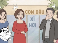 Mẹ chồng: Đấy, làm con dâu thì phải thế!
