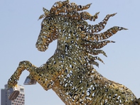 Hai linh vật ngựa gây sốt ở Đà Nẵng Tết Bính Ngọ sẽ được trưng bày thêm 6 tháng