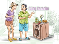Chị 'ca sỉ' hàng xóm cúng loa karaoke