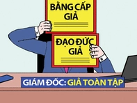 Giao diện của một giám đốc 'giả toàn tập'