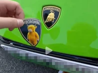 Thanh niên Trung Quốc lấy meme Ngưu Lai thay logo Lamborghini