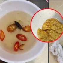 Sinh viên phản ánh thức ăn ở trung tâm giáo dục quốc phòng có 'vật thể lạ', công an vào cuộc xác minh