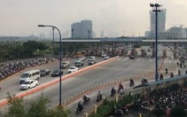 Hầm sông Sài Gòn ùn ứ, ngăn ôtô để xe máy chạy