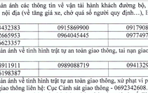 Công bố 12 số điện thoại đường dây nóng giao thông dịp tết Dương lịch