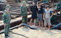 Quảng Ninh bắt giữ 9 tàu hút cát trái phép