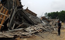 Sập giàn giáo xây dựng cây xăng, 7 người bị thương