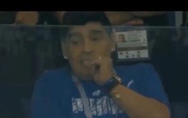 Clip Maradona phản ứng sau khi Argentina thua đậm, chia sẻ mạnh