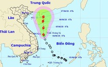 Áp thấp tiếp tục di chuyển hướng bắc, giật cấp 8