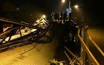 Sập cầu Long Kiển, xe ben và nhiều xe máy rớt xuống sông