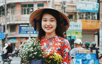 Xúng xính áo dài đón Tết ở 'làng người Hoa'
