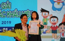 Học sinh lớp 1 thắng cuộc thi 'Doreamon với an toàn giao thông'