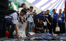Học sinh hào hứng trải nghiệm tại ngày hội tư vấn tuyển sinh
