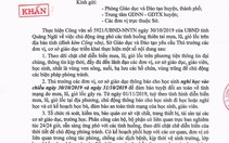 Học sinh Quảng Ngãi nghỉ học chiều 30 và ngày 31