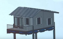 Độc đáo ngôi nhà 'lưỡng cư' không sợ ngập ở miền Tây