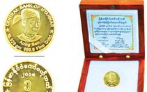 Myanmar phát hành tiền xu bằng vàng mới